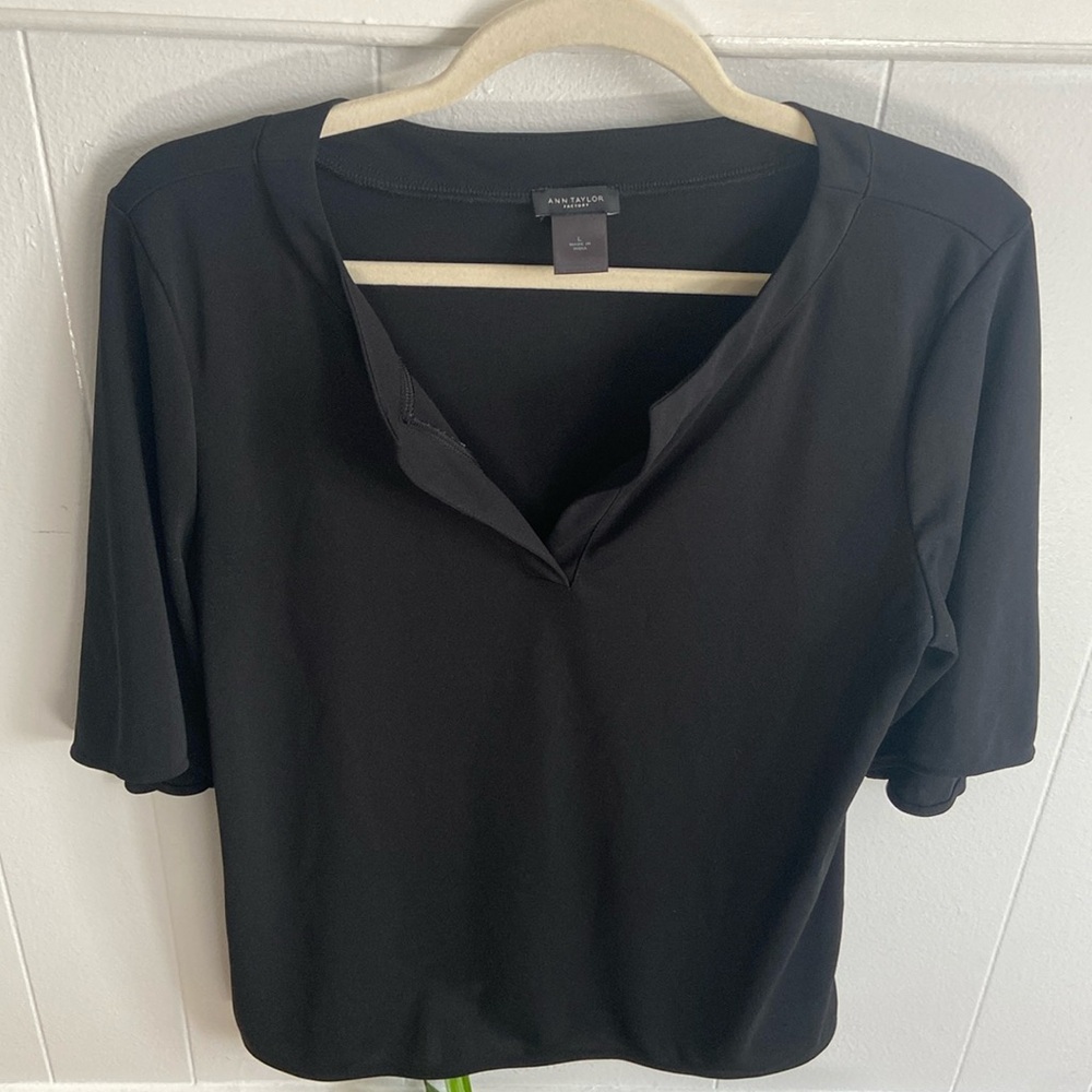 Ann Taylor Factory Black Women's Top